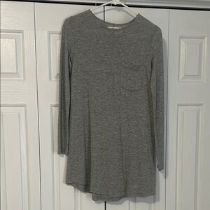 Abercrombie & Fitch Heather Gray Knit Shirtdress